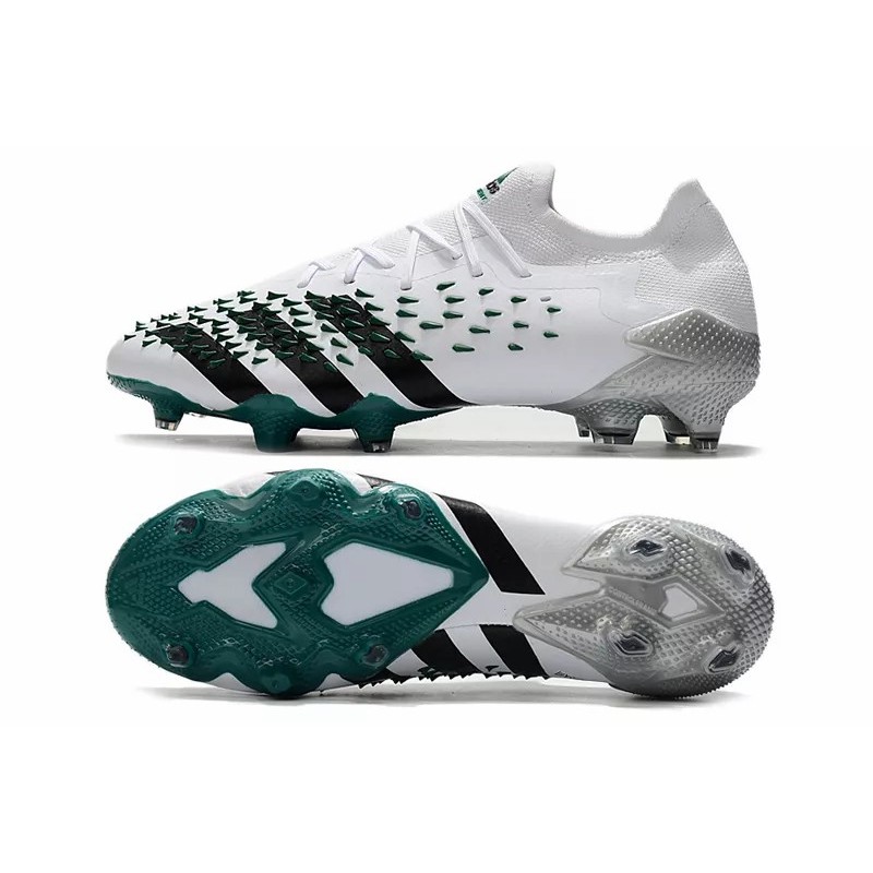 Botas de Fútbol Adidas Predator Freak.1 Bajo FG Hombre Blanco&Verde (#39~#45)