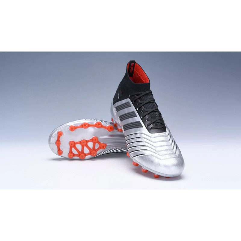 Botas de Fútbol Adidas Predator 19.1 AG Hombre Plateado (#38~#45)