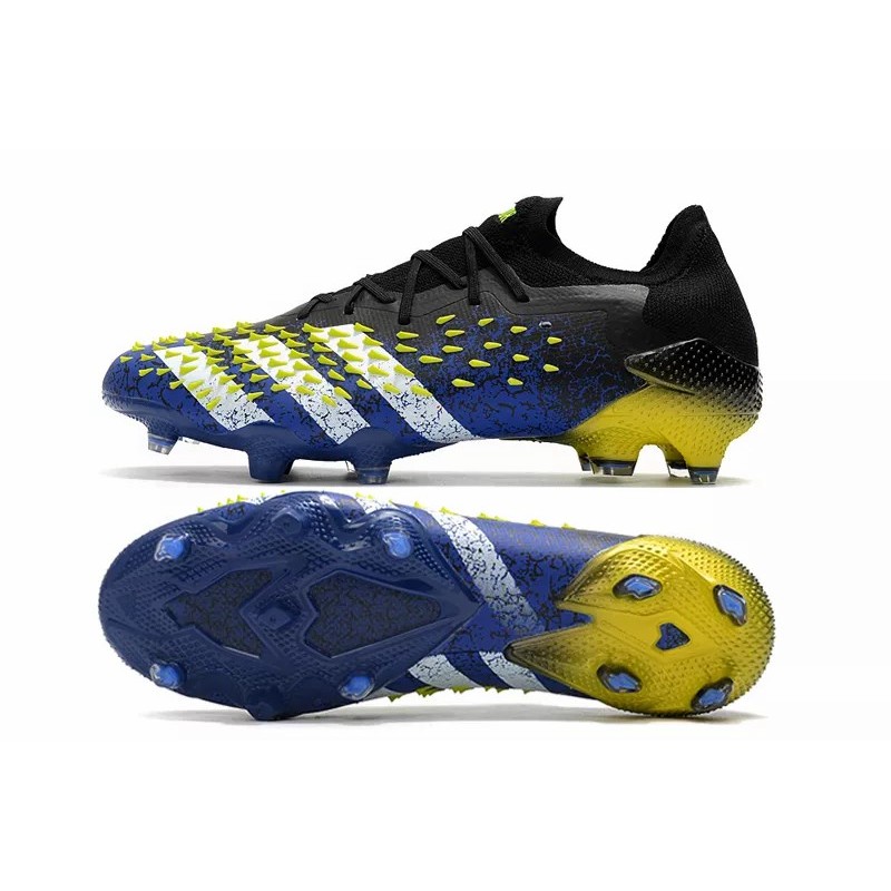 Botas de Fútbol Adidas Predator Freak .1 Bajo FG Hombre Azul&Amarillo (#39~#45)