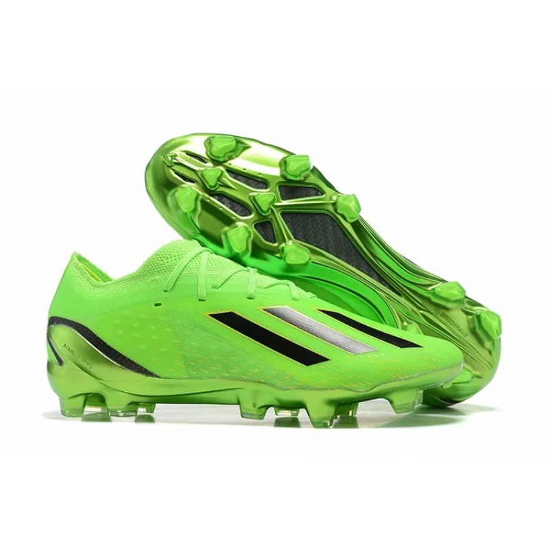 Botas de Fútbol Adidas X Speedportal .1 FG Copa Mundial 2022 Hombre Verde Fluorescente&Negras Rayas (#39~#45)