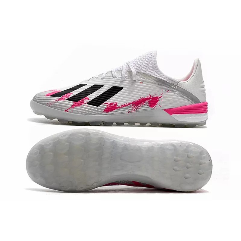 Botas de Fútbol Adidas X 19.1 TF Hombre Blanco&Rosa (#39~#45)