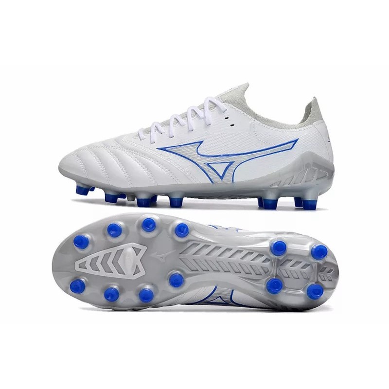 Botas de Fútbol Mizuno Morelia Neo III FG Blanco&Azul&Gris (#39~#45)