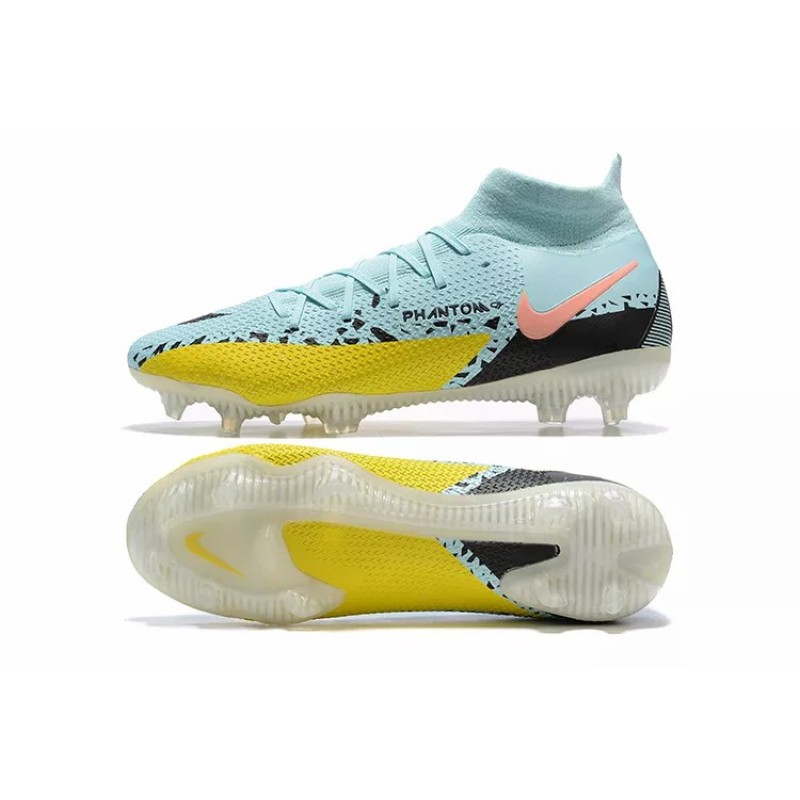 Botas de Fútbol Nike Phantom GT Elite Dynamic Fit FG Celeste&Amarillo