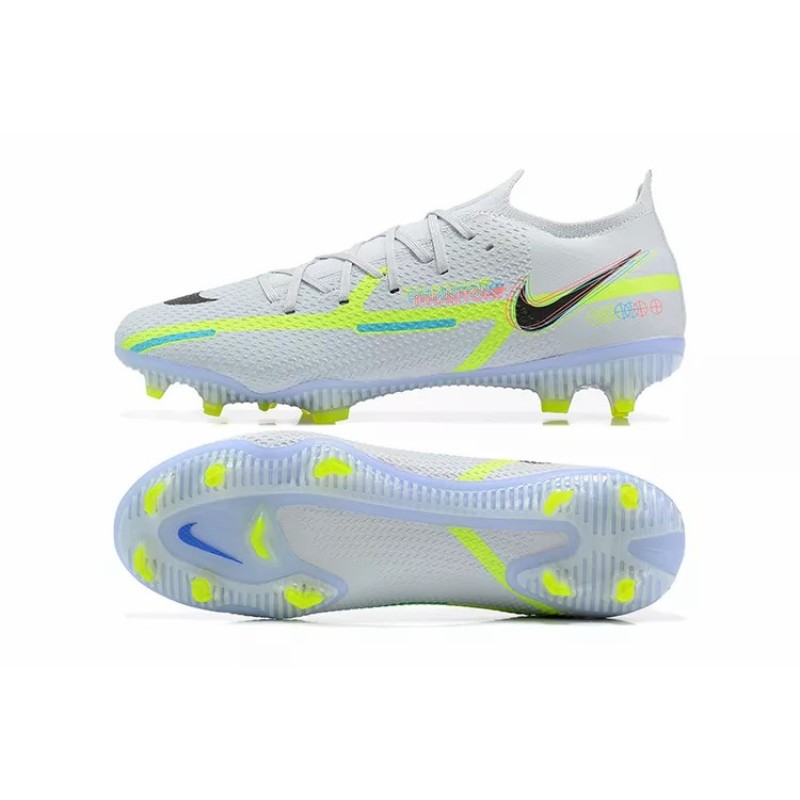 Botas de Fútbol Nike Phantom GT2 Elite FG Blanco&Amarillo Fluorescente (#39~#45)