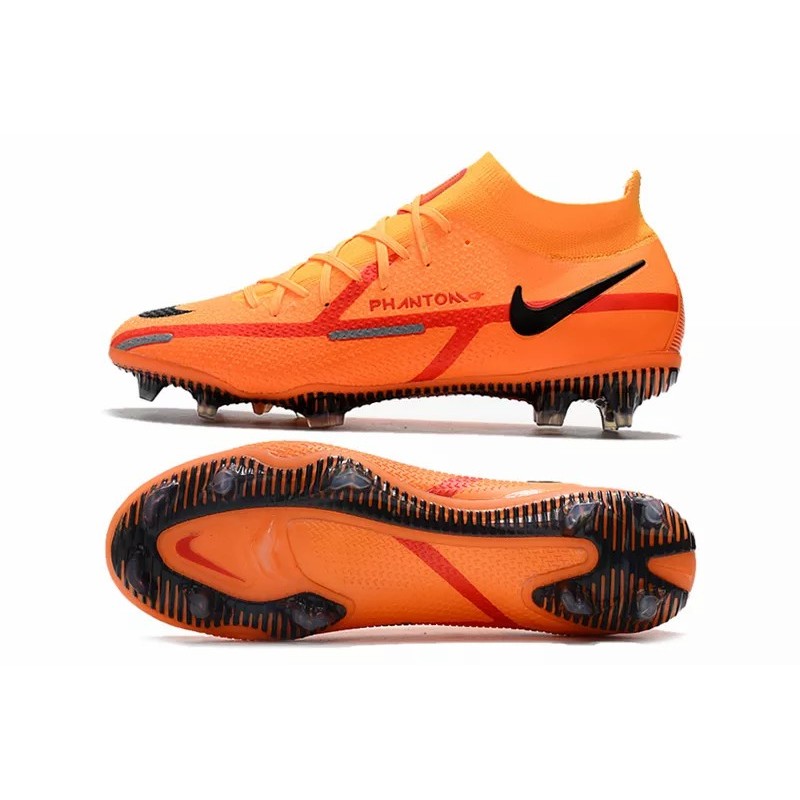 Botas de Fútbol Nike Phantom GT II DF Elite DF FG High Top Naranja (#39~#45)