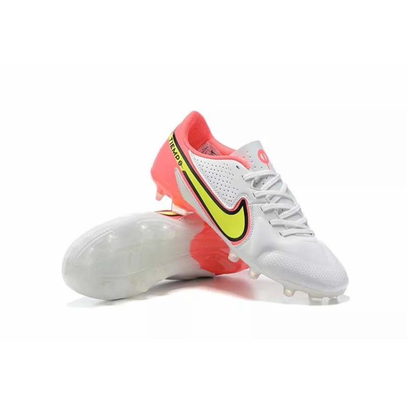 Botas de Fútbol Nike Tiempo Legend 9 FG Blanco&Rosado (#39~#45)