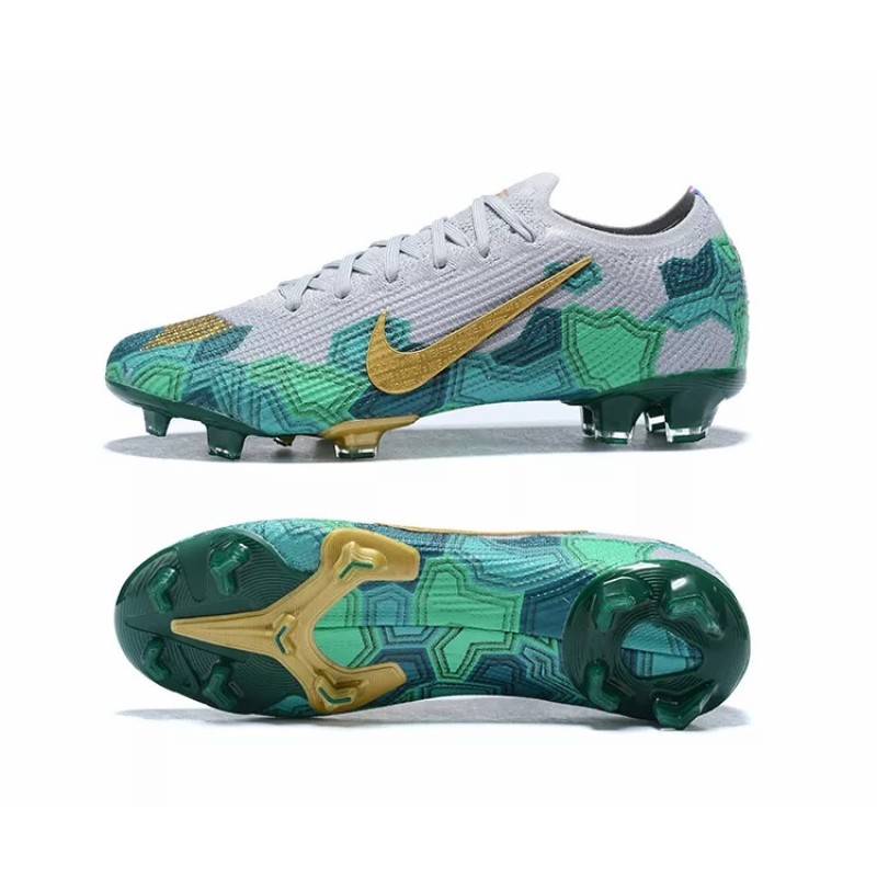 Botas de Fútbol Nike Mercurial Vapor FG Blanco&Turquesa (#39~#45)