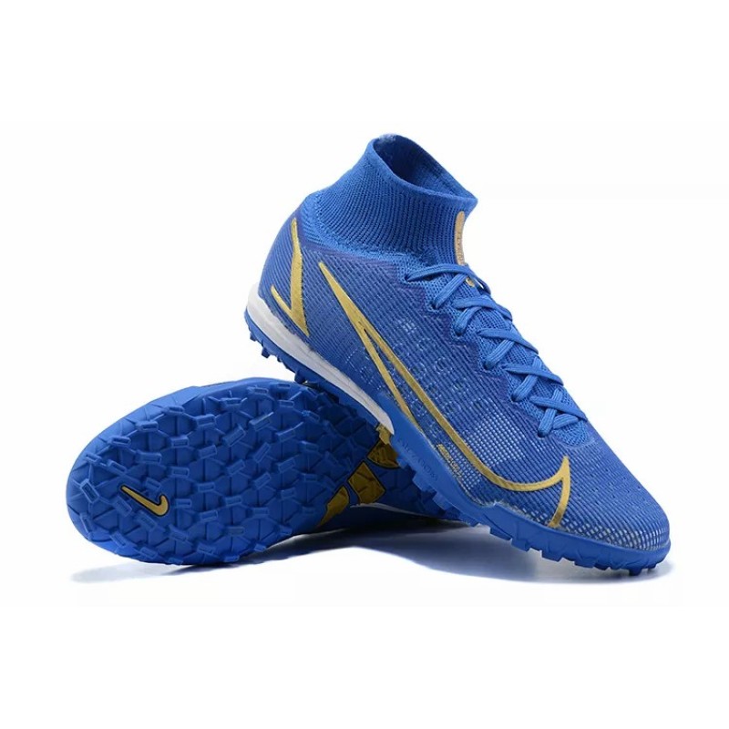 Botas de Fútbol Nike Superfly 8 Academy TF High Top Azul (#39~#45)