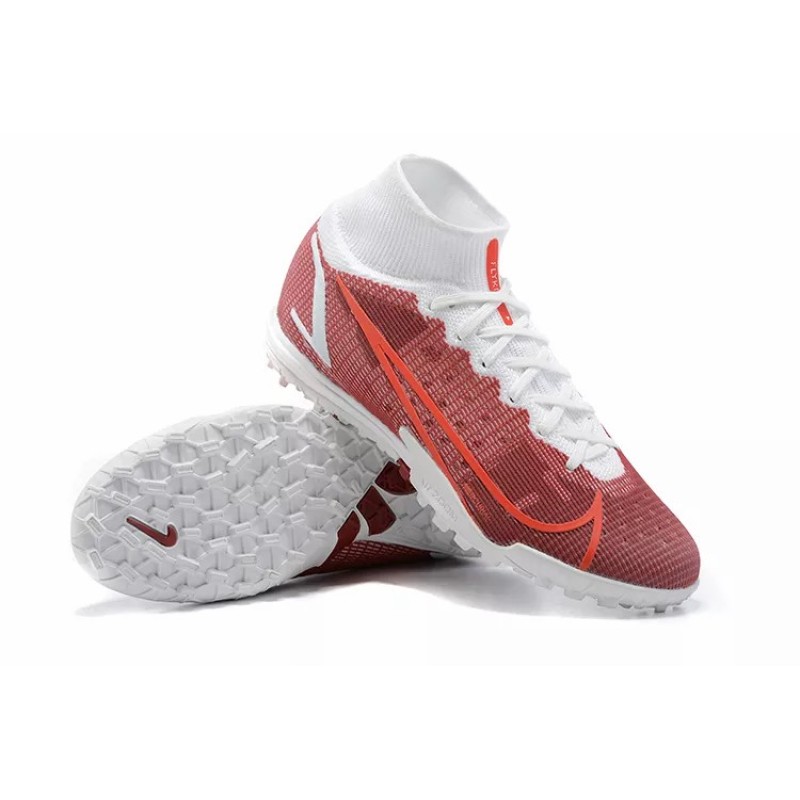 Botas de Fútbol Nike Superfly 8 Academy TF High Top Rojo Oscuro (#39~#45)