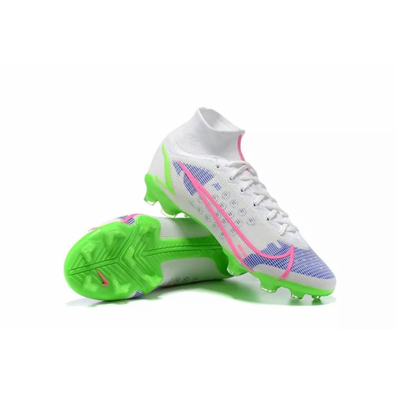 Botas de Fútbol Nike Superfly 8 Elite FG Blanco&Verde Fluorescente (#39~#45)