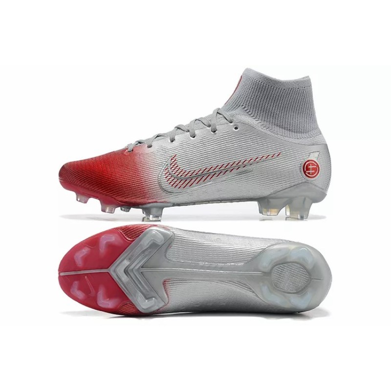 Botas de Fútbol Nike Mercurial Superfly 8 Elite FG Blanco&Rojo (#39~#45)