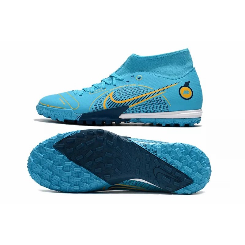 Botas de Fútbol Nike Superfly 8 Academy TF Azul Claro&Azul Marino / Verde Claro&Turquesa (#39~#45)