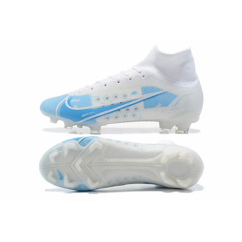 Botas de Fútbol Nike Superfly 8 Elite FG Blanco&Celeste (#39~#45)