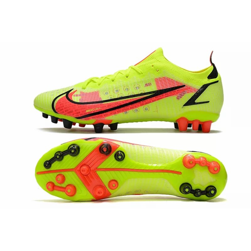 Botas de Fútbol Nike Vapor 14 Elite AG Unisex Amarillo&Rojo Naranja&Negro (#36~#45)